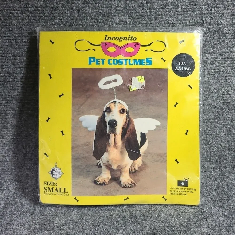 Angel Pet Costume Halloween Uniform Dress Up Cute Dog Cat Funny Cosplay Party US